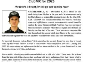 Mark Fineis Extends His Career with Club MX for 2025